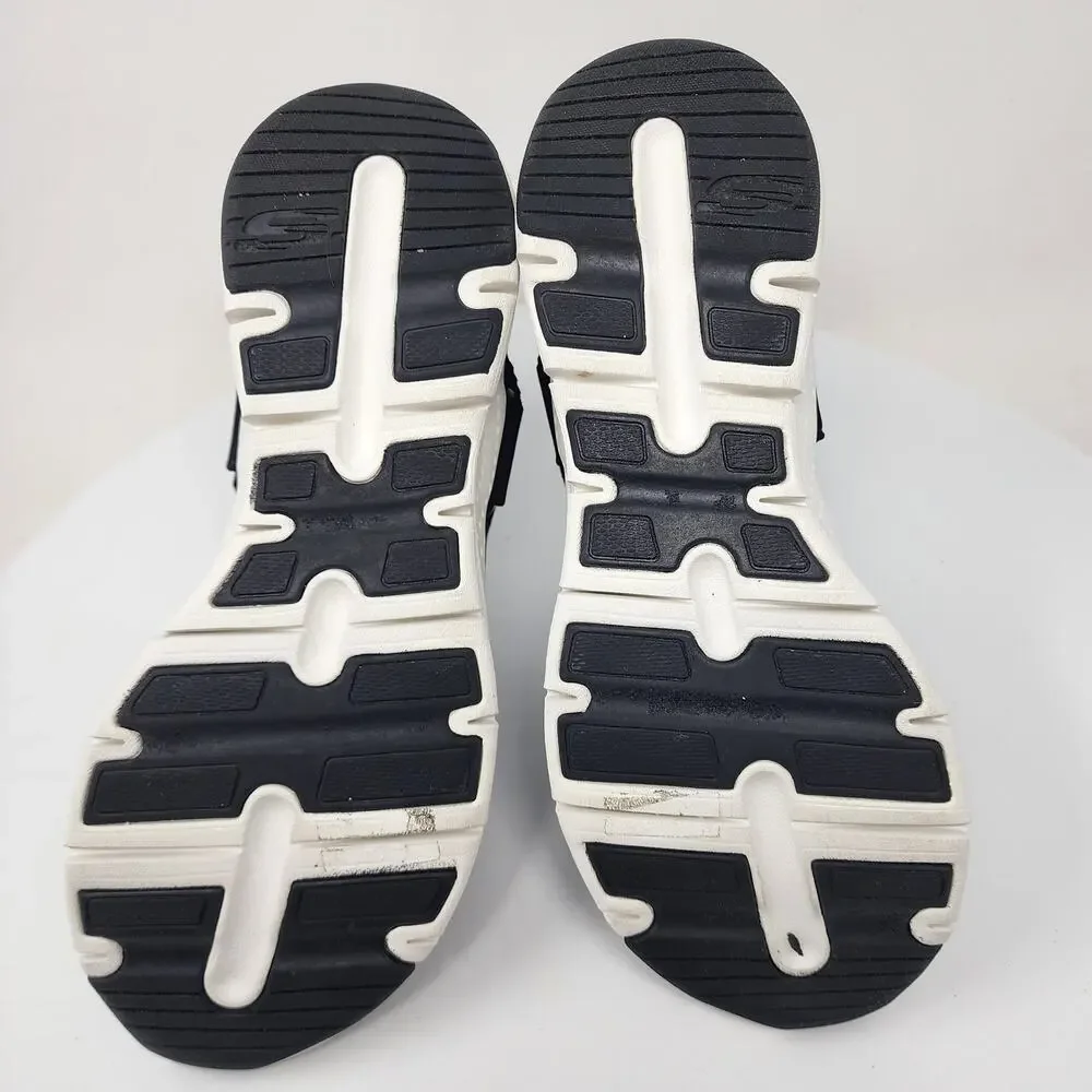 Skechers Arch Fit Casual Retro Sandals Women 8 Black Nylon Z-Strap 119237-BLK - Picture 10 of 12